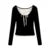 T-shirts Slim Sweet College Korean Spring Soft Leisure Cropped Spliced Designed Daily