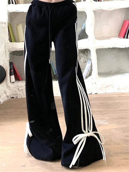 Y2k Elastic Waist Gothic Hiphop Sporting Sweatpants