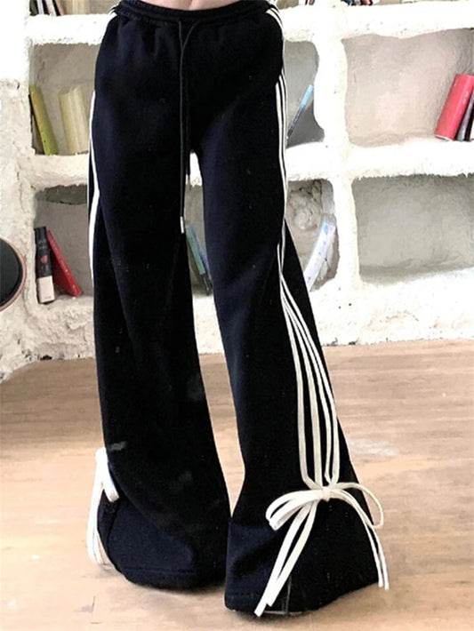Y2k Elastic Waist Gothic Hiphop Sporting Sweatpants