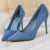 Shoes 9 Cm Heels Suede Woman Pumps Pointed Toe High Heels Stiletto Party Shoes Wedding Shoes Large Size 43