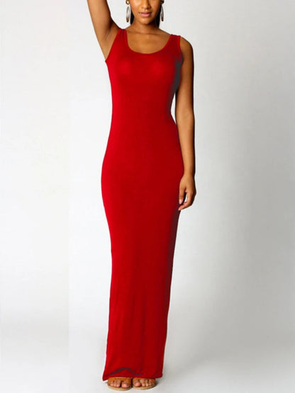 Sleeveless Bodycon Maxi Dress