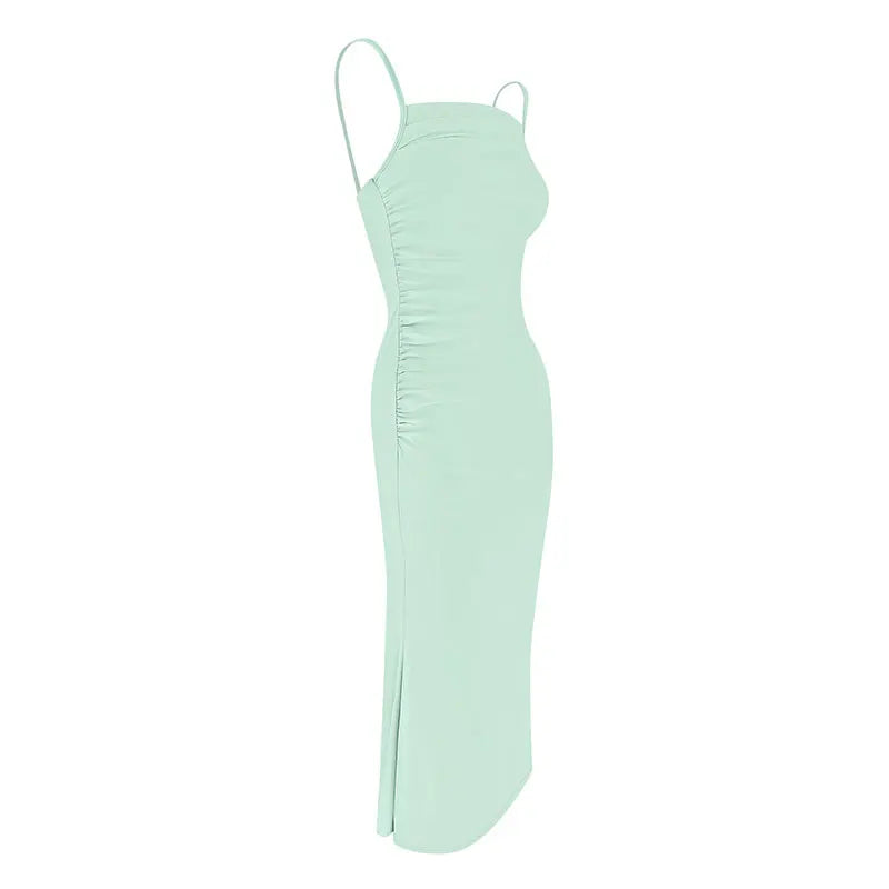 New Sling Dresses Spring Summer Maxi Dress Backless Female Dress Club Party Clothing
