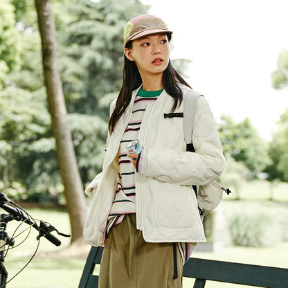Down Jacket Color Three-proof Loose Style New Winter Lazy Baseball Collar Lightweight Coat