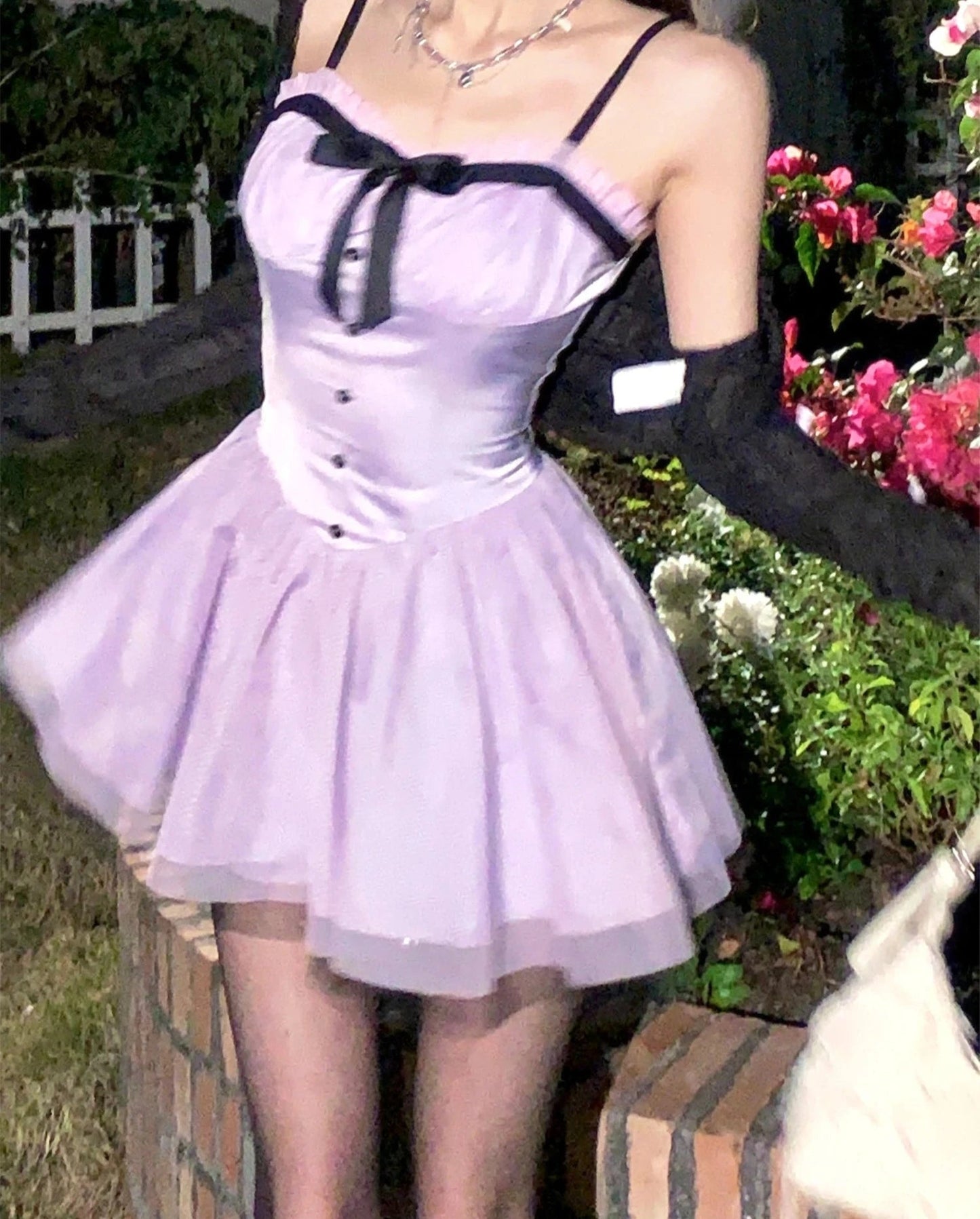 Hot Girl Y2k Longsleeved Cardigan Sleeveless Purple Strap Dress Twopiece Sets Summer New Preppy Style Sweet Dress Sets