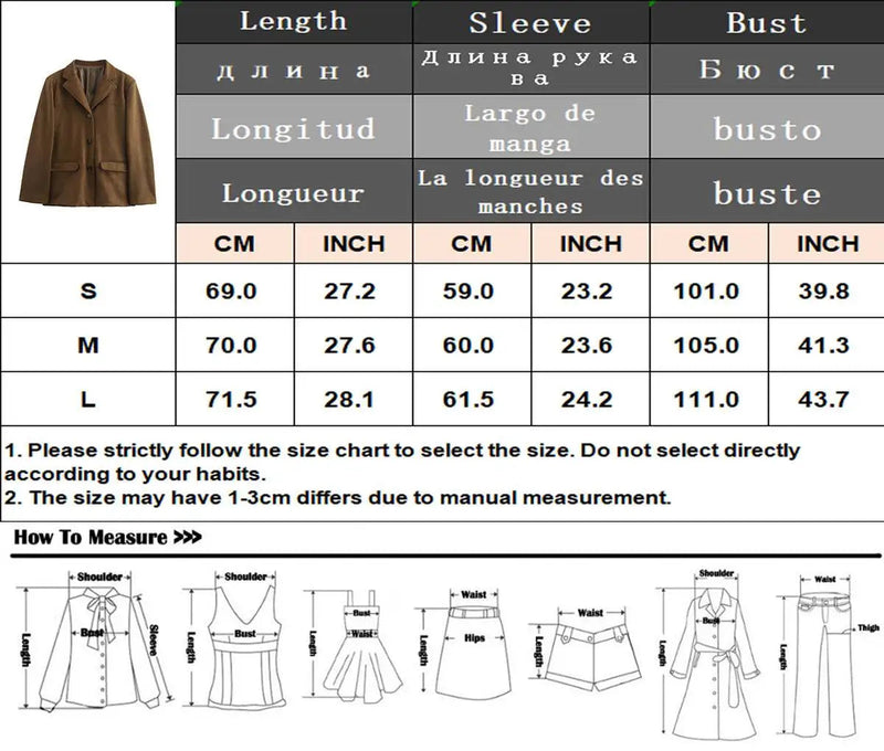 Autumn and Winter Suede Single-breasted Blazer Female High Street Lapel Long Sleeve Coat Mujer