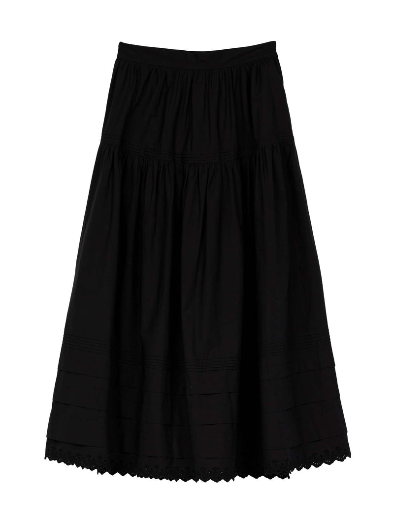 Sebastiane Cotton Midi-skirt