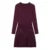 Knit Burgundy Red A-line Mini Dress O-neck Long Sleeves Pleat Party Dresses Female Spring New Pockets Button Vestidos