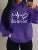 Faith Hope Love Letter Graphic Hoody Street Loose Sweatshirt Autumn Fleece Hooded Hip Hop O-neck Clothing Female