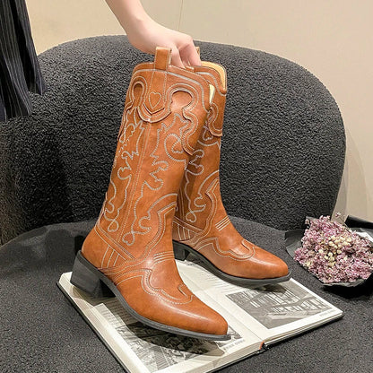 New Short Boots Autumn Shoes for Pointed Toe Heels Boots Outdoor