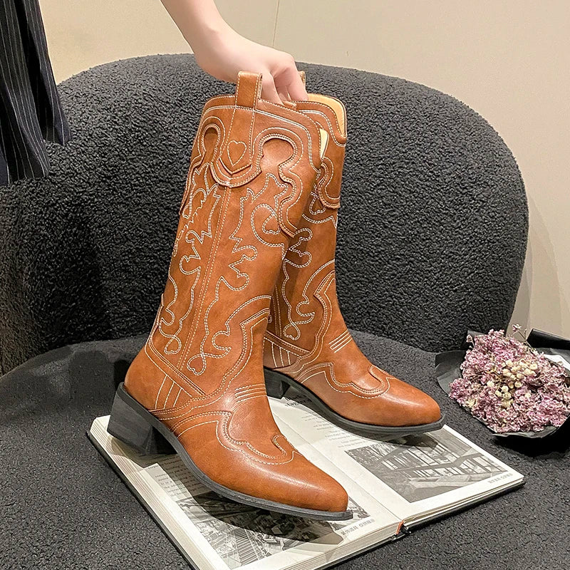 New Short Boots Autumn Shoes for Pointed Toe Heels Boots Outdoor