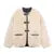 Lambs Wool Jacket for Loose Fleece O-neck Single Breasted Pockets Long Sleeve Fur Coat Autumn Winter Lady Outwear