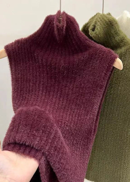 Mulberry Turtleneck Ma Hai Mao Knit Sweaters Spring Ta040