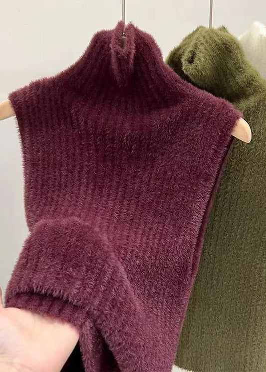 Mulberry Turtleneck Ma Hai Mao Knit Sweaters Spring Ta040