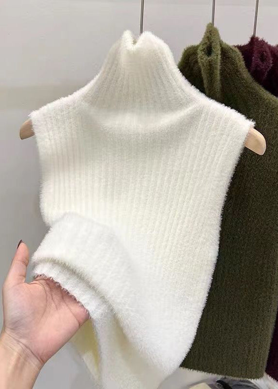 Mulberry Turtleneck Ma Hai Mao Knit Sweaters Spring Ta040