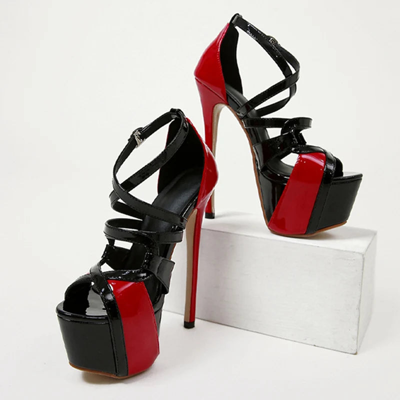 Peep Toe 16.5cm Extreme High Heels ’s Sandals – Party Wedding Stiletto Shoes