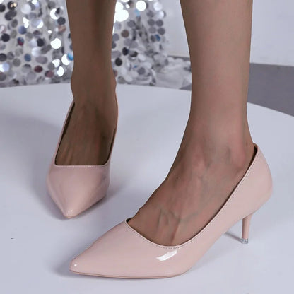 Pointed Highs Trend Shal Party Dress Autumn Shoes Low Heel Pumps