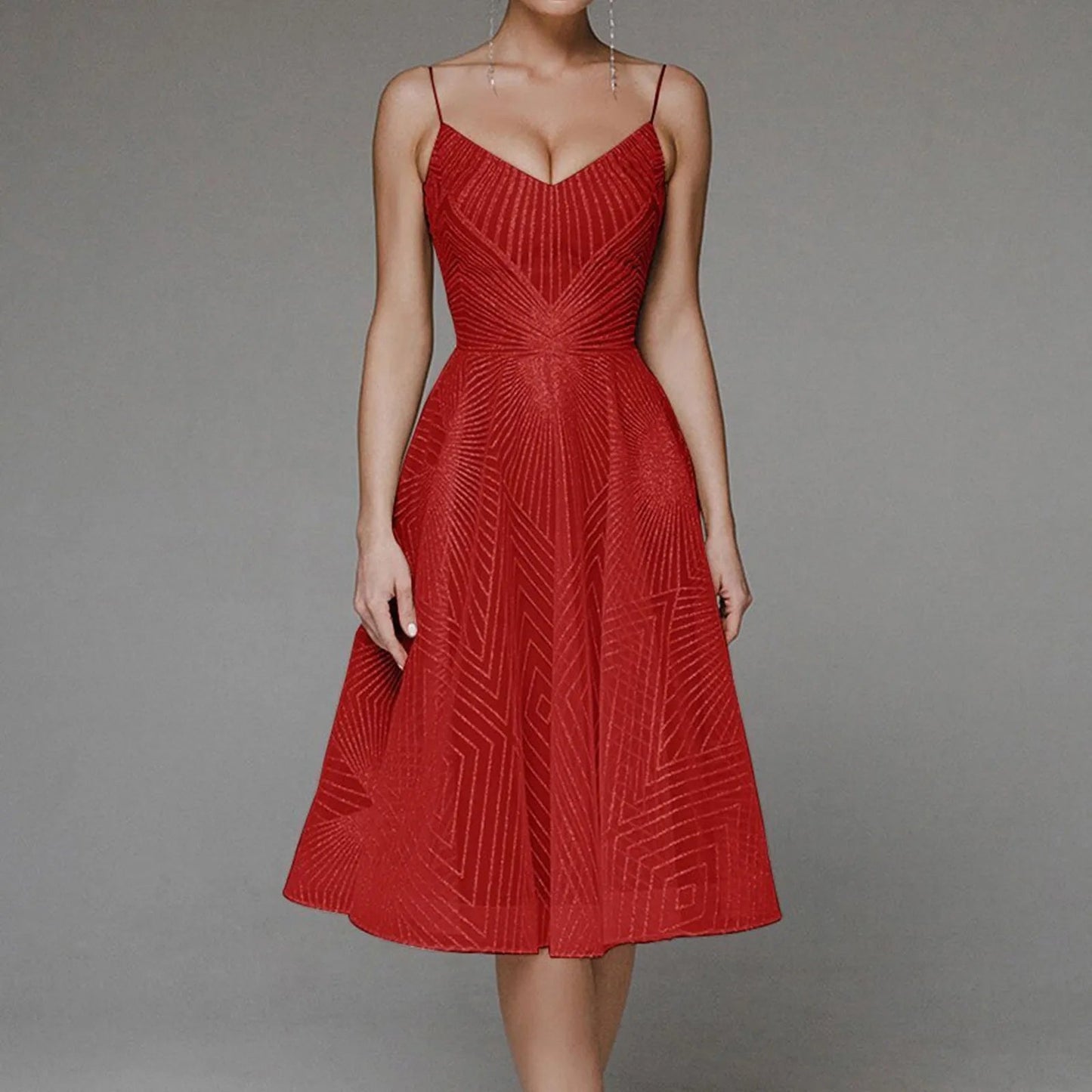 Long Formal Party Midi Dress