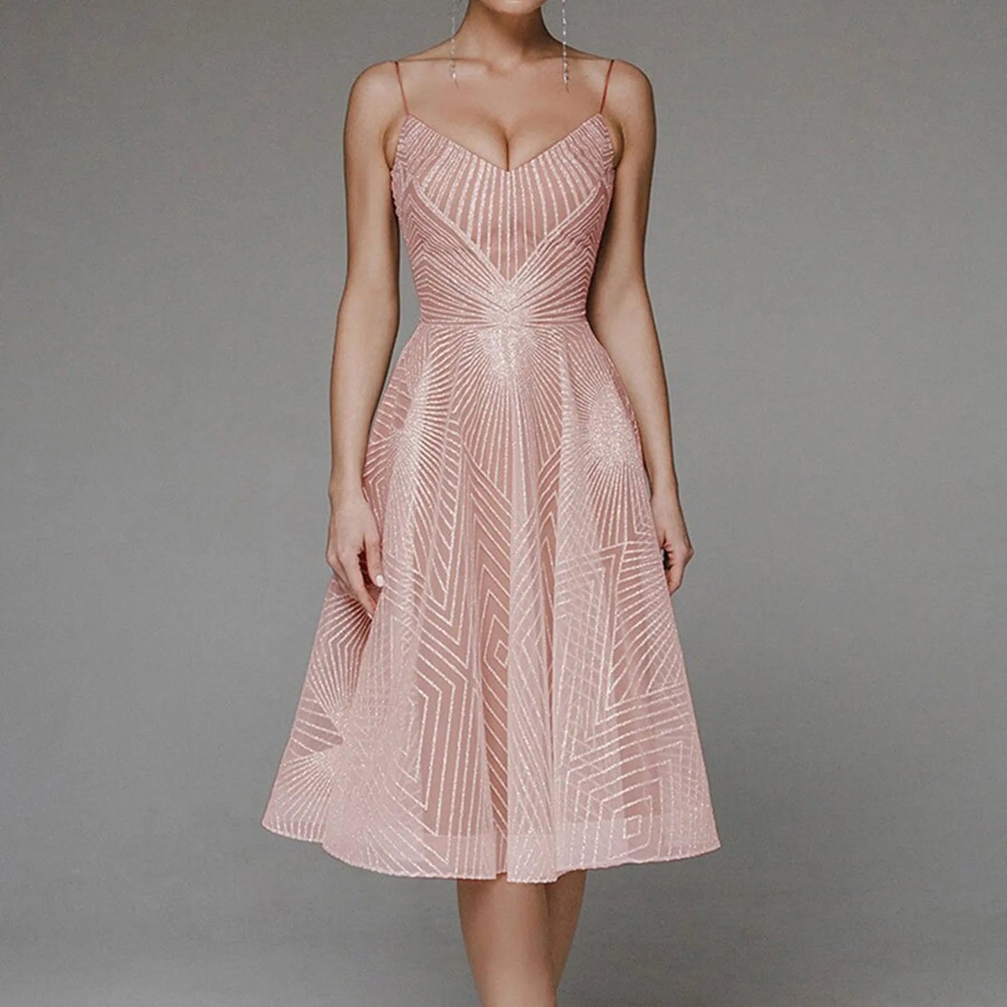 Long Formal Party Midi Dress