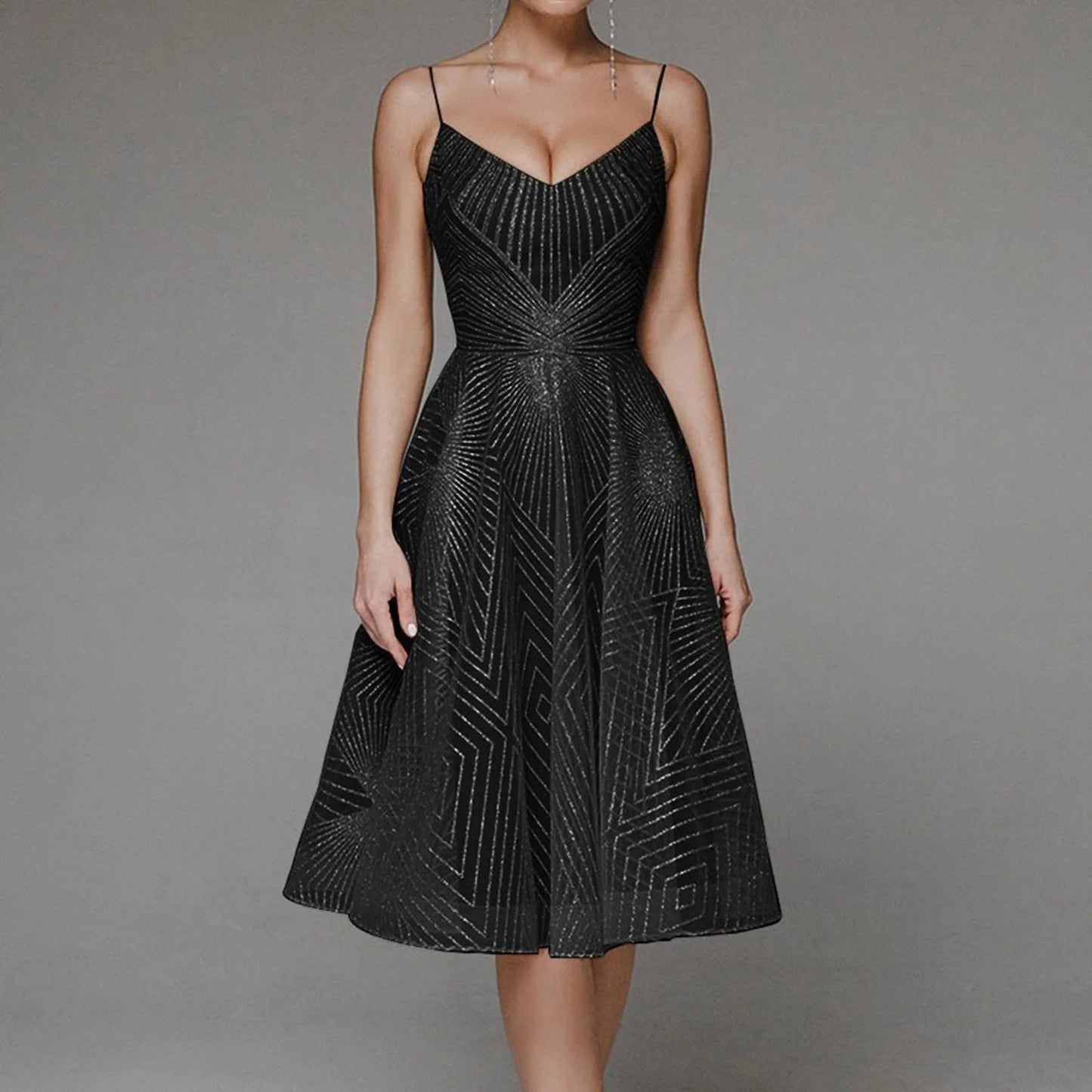 Long Formal Party Midi Dress