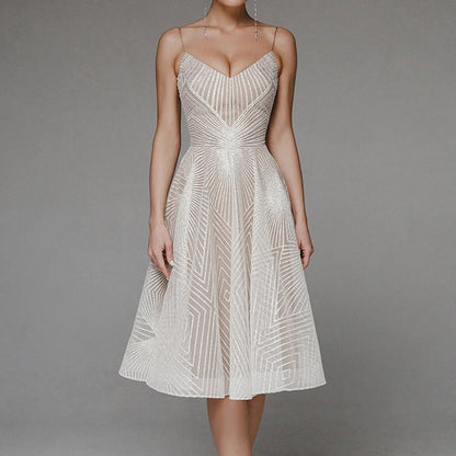 Long Formal Party Midi Dress