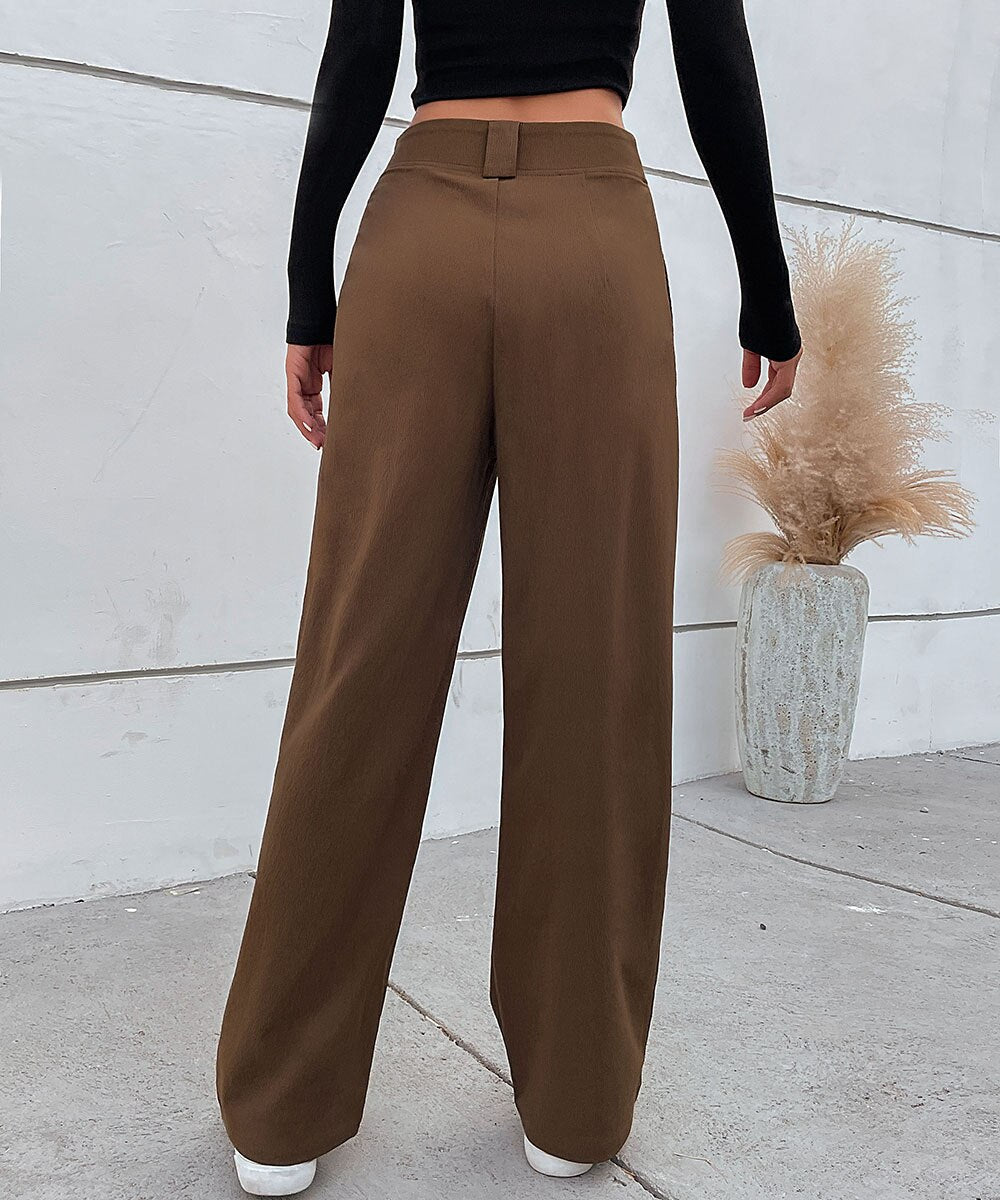 Button Front Pants