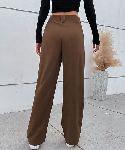 Button Front Pants