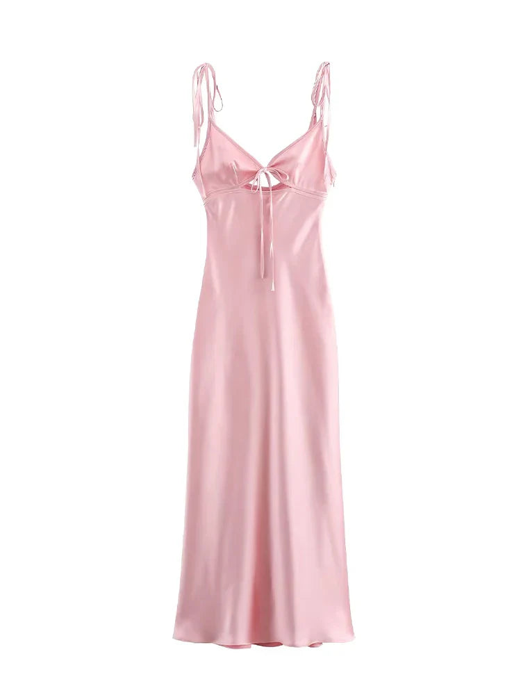Bellamy | Sleeveless Satin Maxi Dress