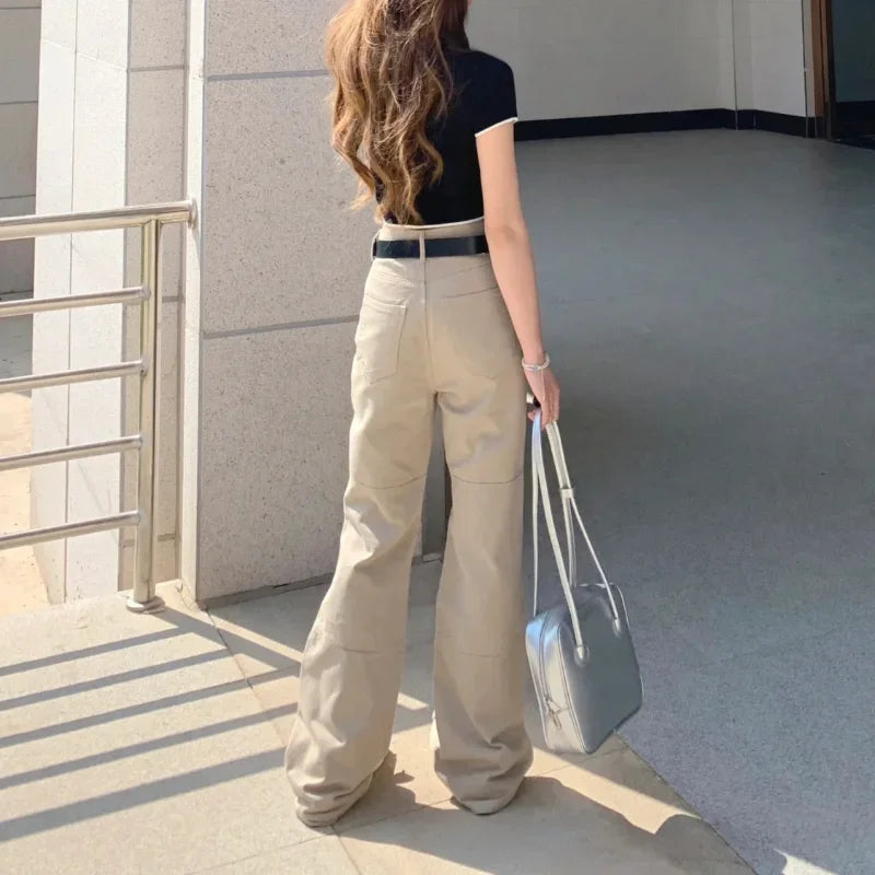 Cargo Pants Y2k Wide Leg Korean Trousers Summer High Waist Harajuku New Pantalones