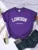 London Westminster Street Letter Tshirt Summer Breathable Crop Top Sport Tee Clothes Sweat Cool Soft T-shirt Female