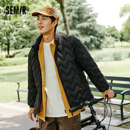 Down Jacket Waterproof Warm Collar Coat Daily New Winter Versatile Simple Color Down Jacket