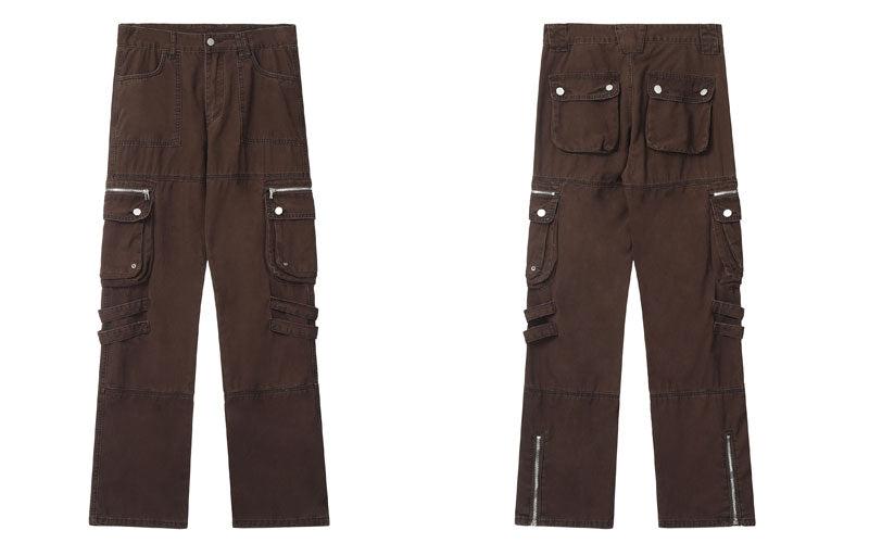 Multi-pocket Utility Cargo Pants