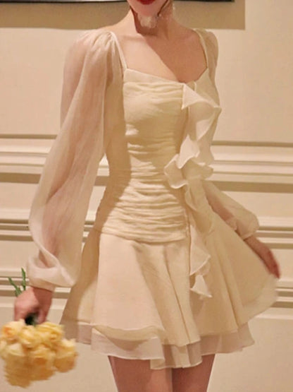 New Aline Mini Dress Party Birthday Evening Vestidos Female One Pieces Robe