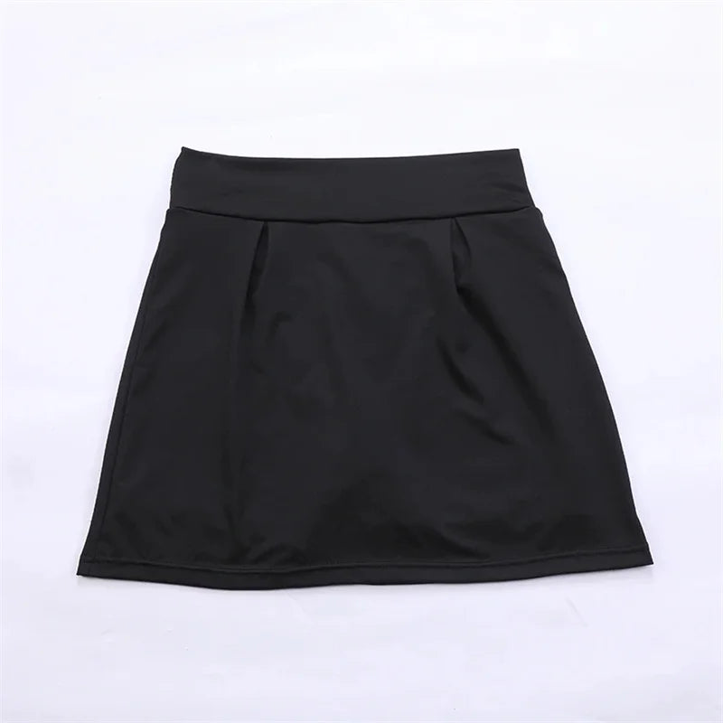 Summer Sprints Tennis Dance Fitness Short Skirts Quick Drying Female Lining High Waist Mini Skirts Shorts Df4987