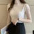 Tops and Blouses Summer Short Sleeve Blouse Blusas Mujer De Moda Turtleneck Knitted Blouse Shirt Tops