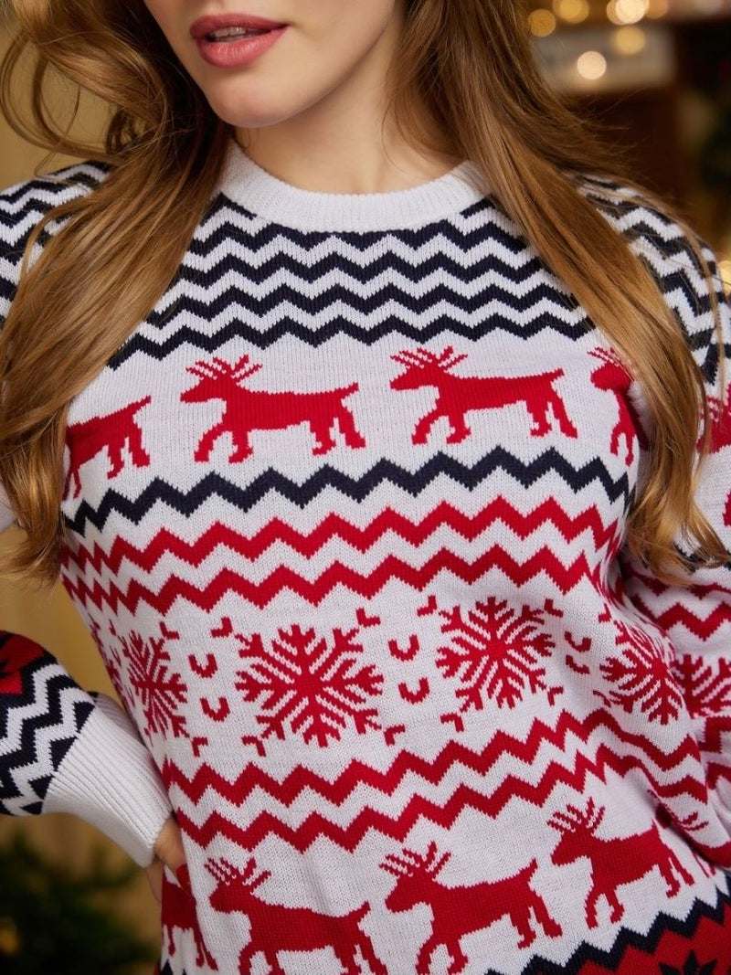 Couple Matching Sweaters Christmas Family Couples Jumpers Warm Thick