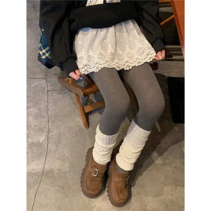 Hollow Seethrough Aline Skirt Spring New High Waist Color All Match Mini Skirt