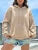 Color Hoodie for Female Pocket Creative Sweatshirts All-match Street Clothes Fleece Pullovers