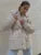 Winter Lace-up Pocket Parkas Outwear Female V-neck Loose Long Sleeve High Waist Bandage Coat Outwear