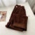 Retro High Waist Corduroy Pants Spring Fall Straight Causal Full Length Trousers Korean Baggy All Match Black Pant