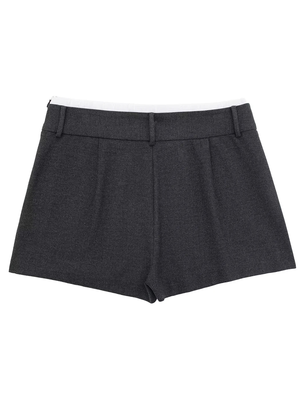 Patchwork Pleated Mini Pant Skirts Woman Autumn High Waist Aline Short Faldas Female Skirt