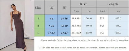 New Pit Striped Knitted Dress U Collar Sleeveless Slim Suspender Maxi Dresses Summer Holiday Vestidos