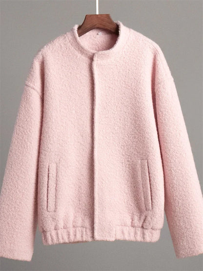 Winter Sweater Jackets for Long Sleeve Loose Patchwork Cardigan Coat Female Outwear