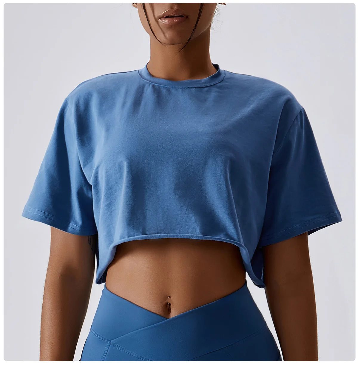 Y2k Outdoor Dance Sports Short Sleeved Yoga Dress ’s Leisure Versatile Fitness Top Loose Sports T-shirt