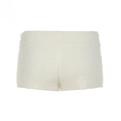 Exquisite Faux Fur Soft Simple New ��s Short Warm Fluffy Mini Pants