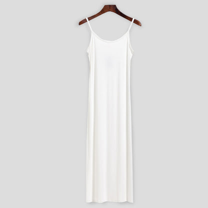 Spring Autumn O-neck Elastic Knit Long Dresses Soft Lady Hollowing Sweater Dresses Femme New