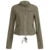 Patchwork Stand Collar Military Jacket Y2k Autumn Pockets Zipper Coat Grunge Style Outfits