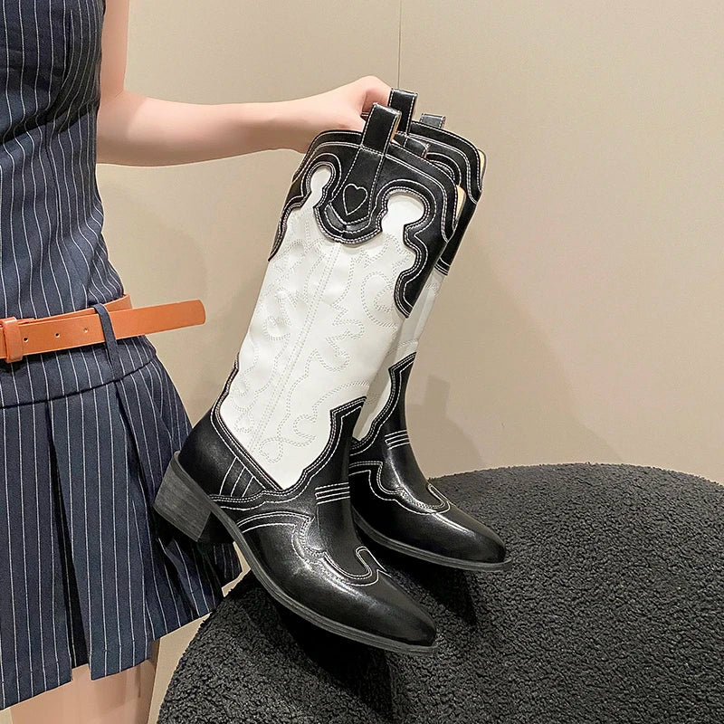 New Short Boots Autumn Shoes for Pointed Toe Heels Boots Outdoor
