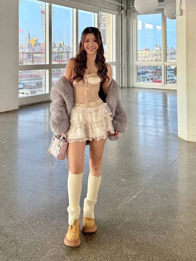 Sheer Corset Mini Dress Birthday Party & Princess Look