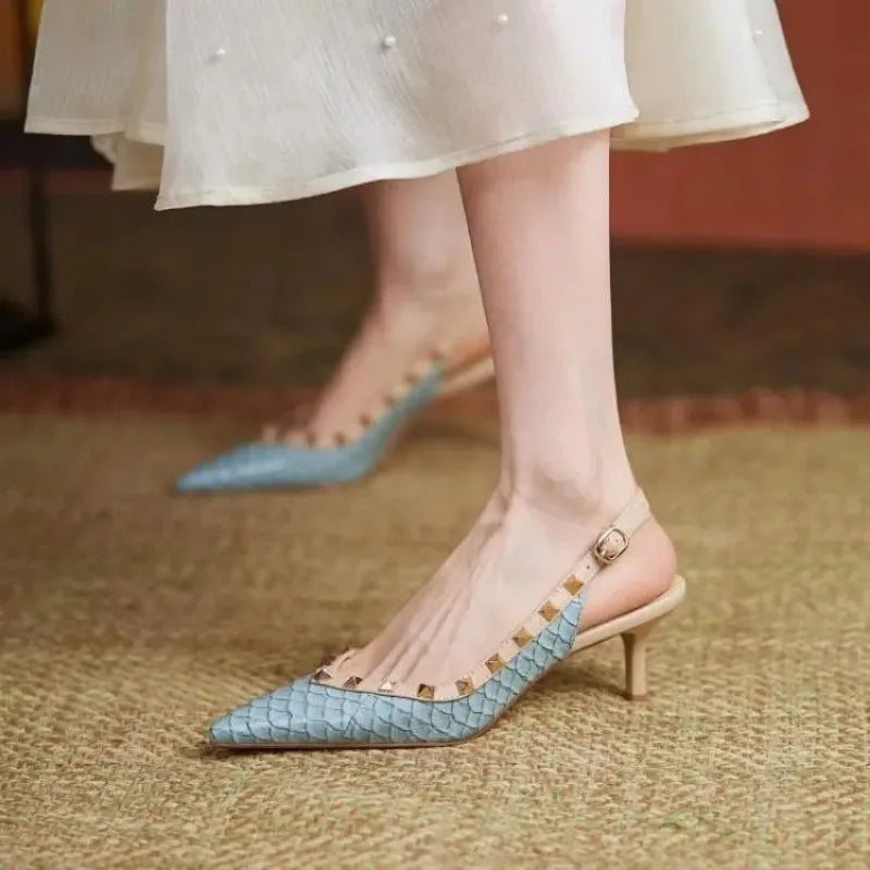 Summer Highs Valentine Pointed Toe Shoes Low Heel Pumps