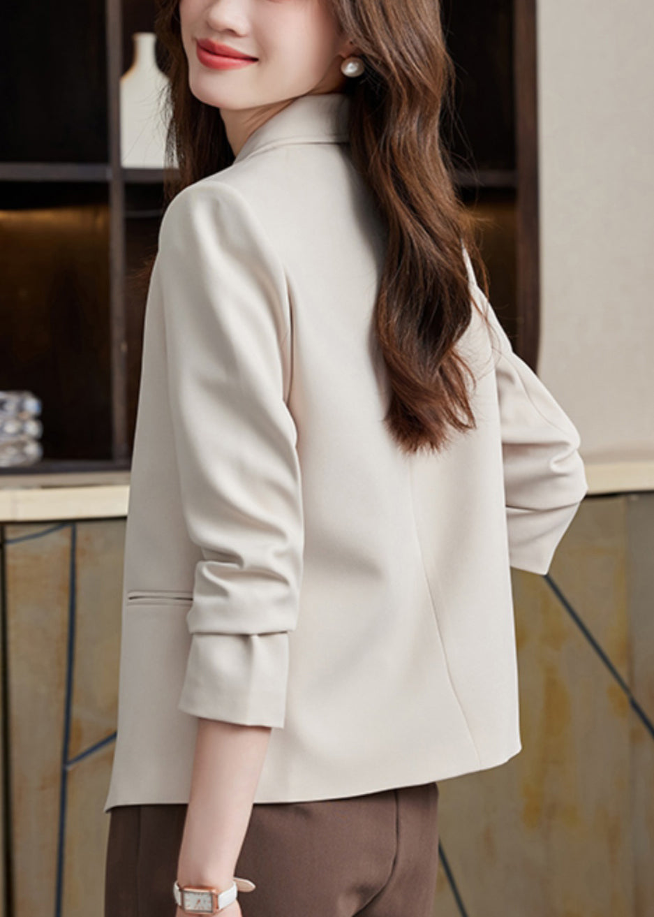 Silm Fit White Metal Buttons Formal Coats Spring Yj032